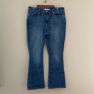 LEVI STRAUSS SIGNATURE GOLD Dark Wash Mid Rise Bootcut Jeans Size W34L32